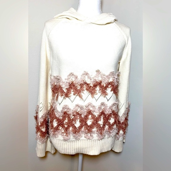 NWT Chaser Women Flare Sleeve Hooded Sweater Size Medium 100% Cotton - Picture 1 of 7